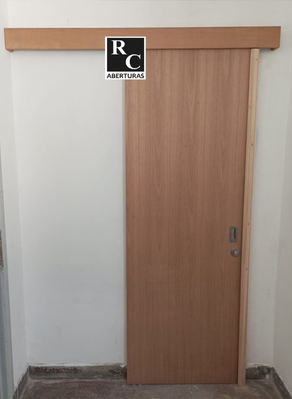 Puerta corrediza de 1 hoja en madera (Modelo J2)