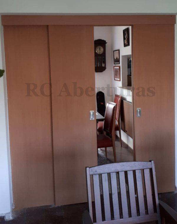 Puerta corrediza de 4 hojas en madera (Modelo J2) - Imagen 2