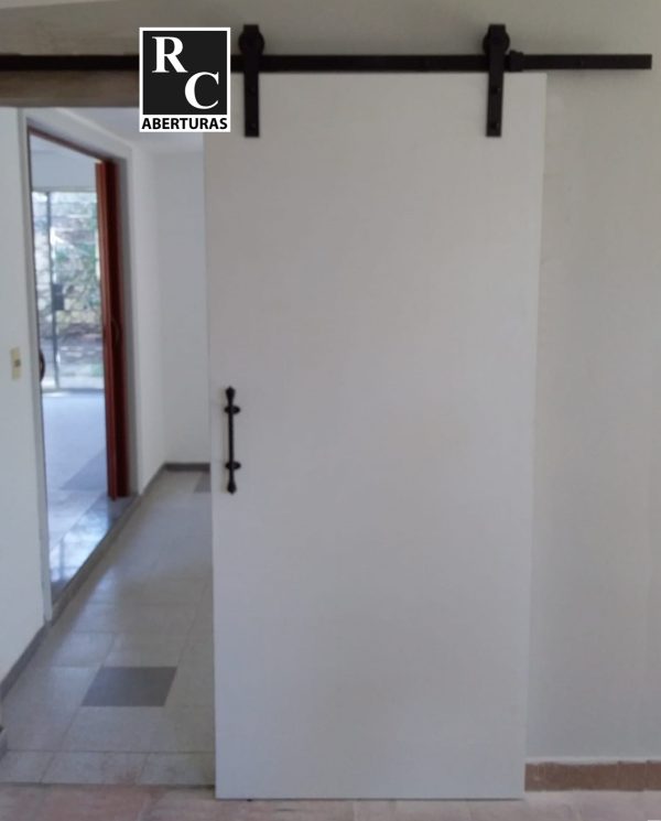 Puerta Granero - Línea ORO (Modelo P2 Laqueado Blanco)