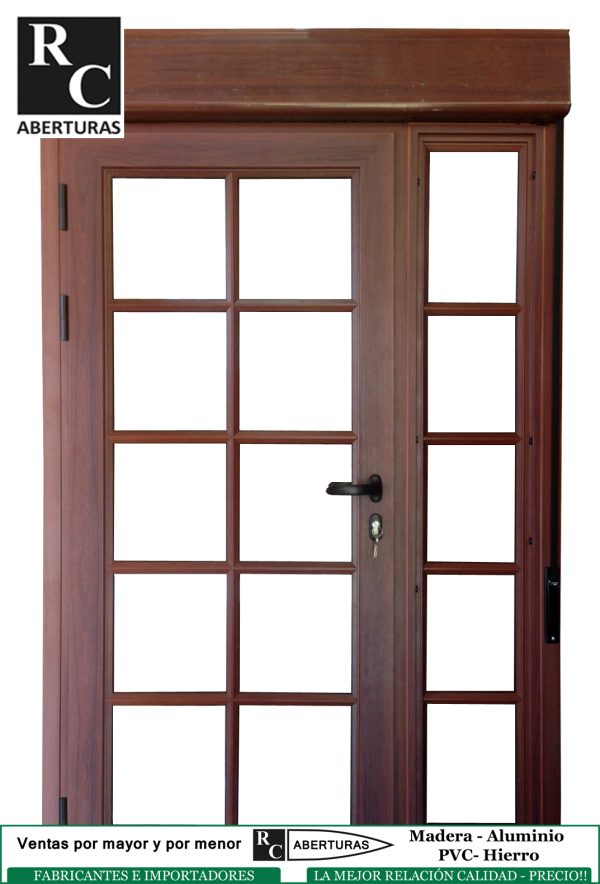 Puerta y media colonial Monoblock