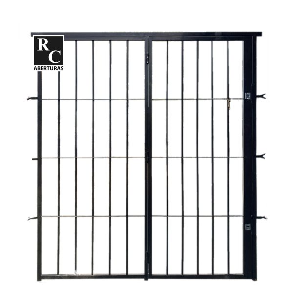 Puerta Reja Vertical Doble Hoja - ALTA SEGURIDAD