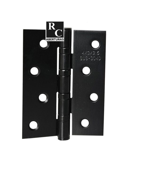 Bisagra Acero inoxidable 4 pulgadas Negra