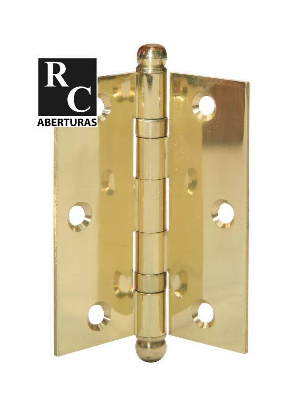 Bisagra Acero Bronce 3.5 cm