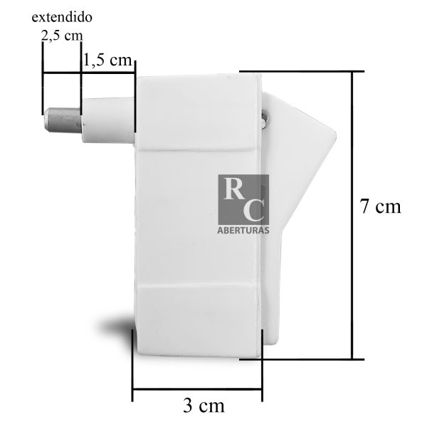 Cierre lara color Blanco para ventana aluminio - Imagen 2