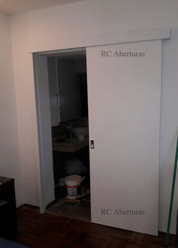 Puerta corrediza de 1 hoja (Modelo P2 Laqueado Blanco) - Imagen 3